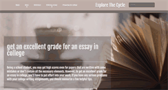 Desktop Screenshot of explorethecycle.com